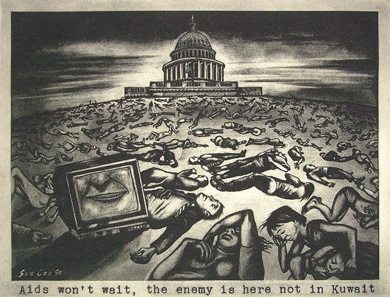 AIDS and the Federal Government, 1990. Photo-etching. 13 x 19 in (33 x 48.3 cm), From the final edition of 85 impressions