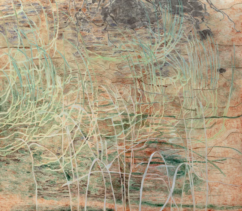 Ebba Svensson, ”Nest”, oil, pigment and hide glue on canvas, 2026