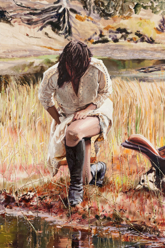 ”Ditch Mirage”, 2021. Oil on canvas, 150x200 cm