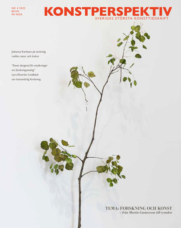 Article in Konstperspektiv, Johanna Karlsson , #4 2025