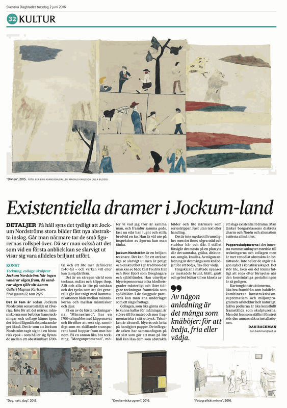 Review in SvD, Jockum Nordström