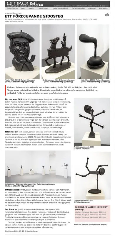 Review in Omkonst, Richard Johansson