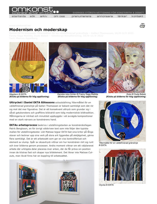 Review in Omkonst, Duda Bebek