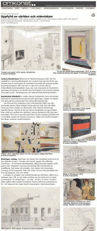 Review in Omkonst, Jockum Nordström