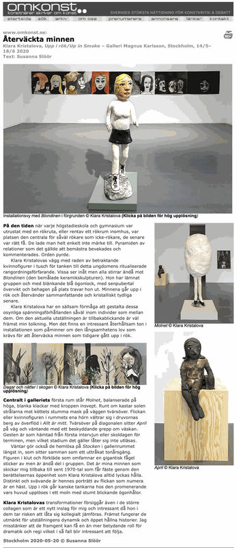 Review in Omkonst, Klara Kristalova