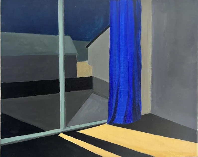 Marie-Laura Rampa, Nuit, 2022, acrylic on canvas, 40 x 50 cm