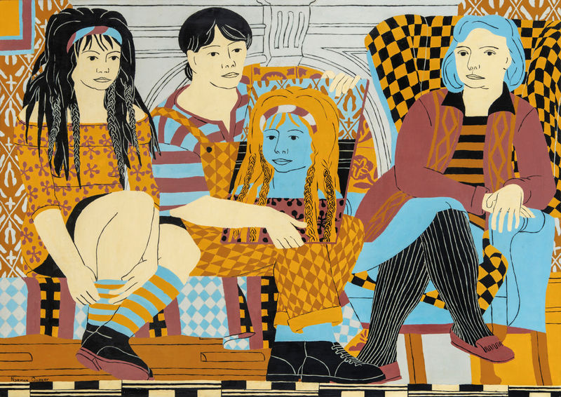 Barbara's portrait, 1987 Oil on Board 86x122cm