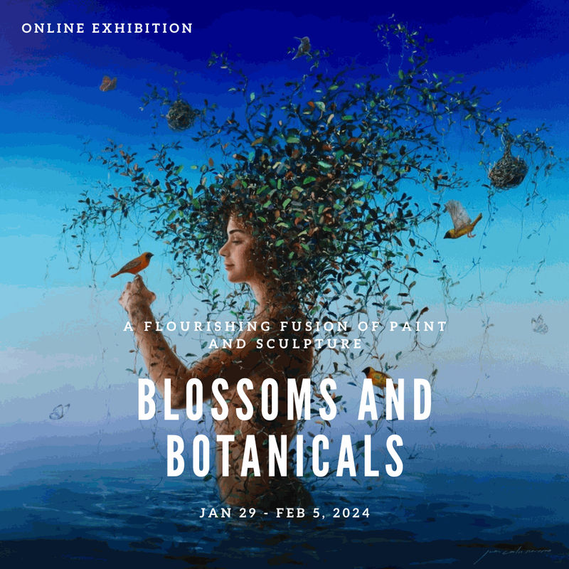 Blossoms and Botanicals: A Flourishing Fusion of Paint and Sculpture, Online exhibition