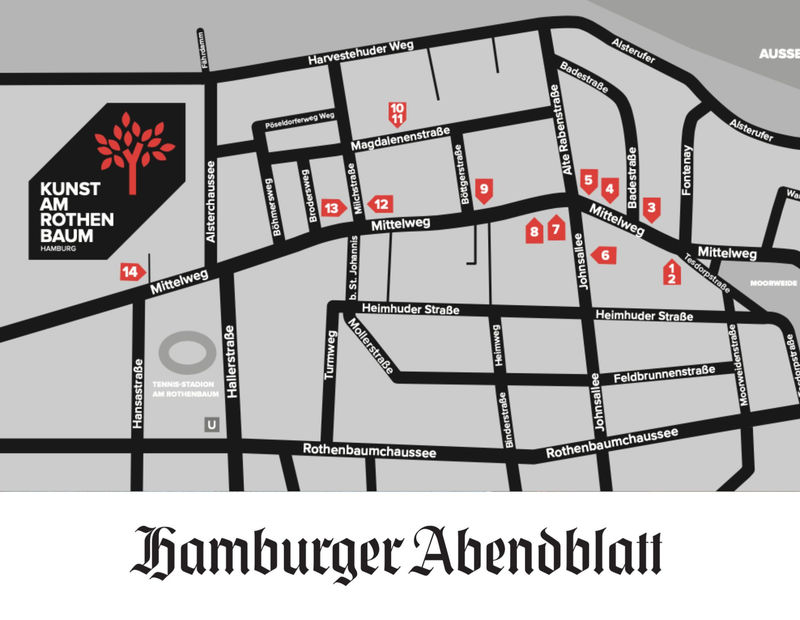 First Hamburg gallery tour in Rotherbaum with exciting exhibitions