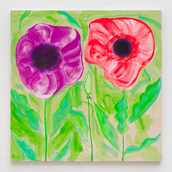 Heidi Howard, Peonies in Giverny, 2024, acrylic on canvas, 60 x 60 in. (152.4 x 152.4 cm)