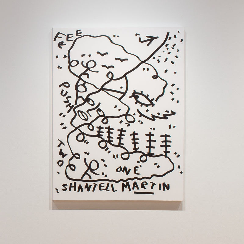 Rush, 2015, ink on canvas, 48 x 36 in. (121.9 x 91.4 cm)