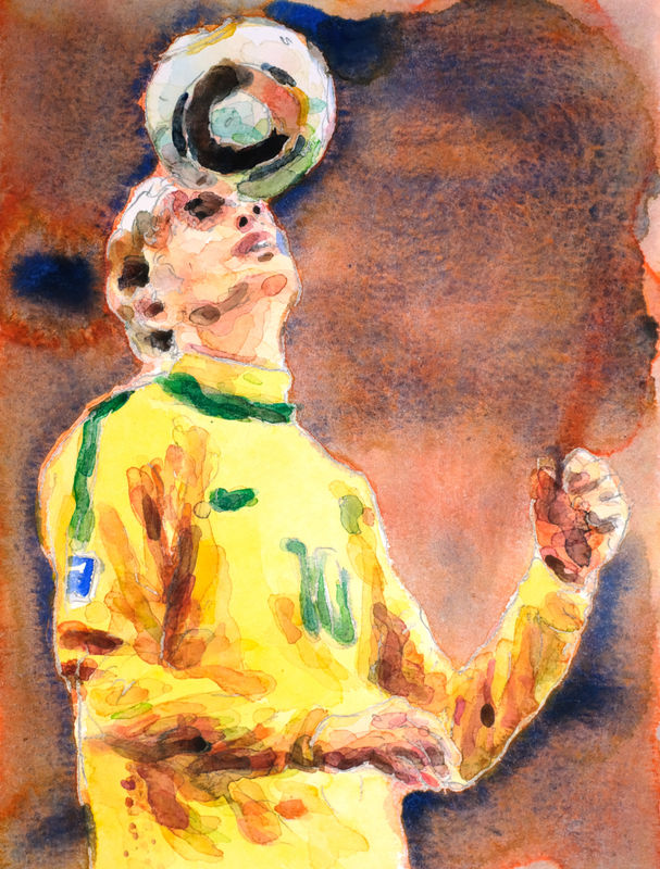 Louis Verret, Kaka quelques minutes avant le coup d’envoi du match Brésil - Côte d’Ivoire le 20 juin 2010 au Soccer City Stadium de Johannesburg, 2024