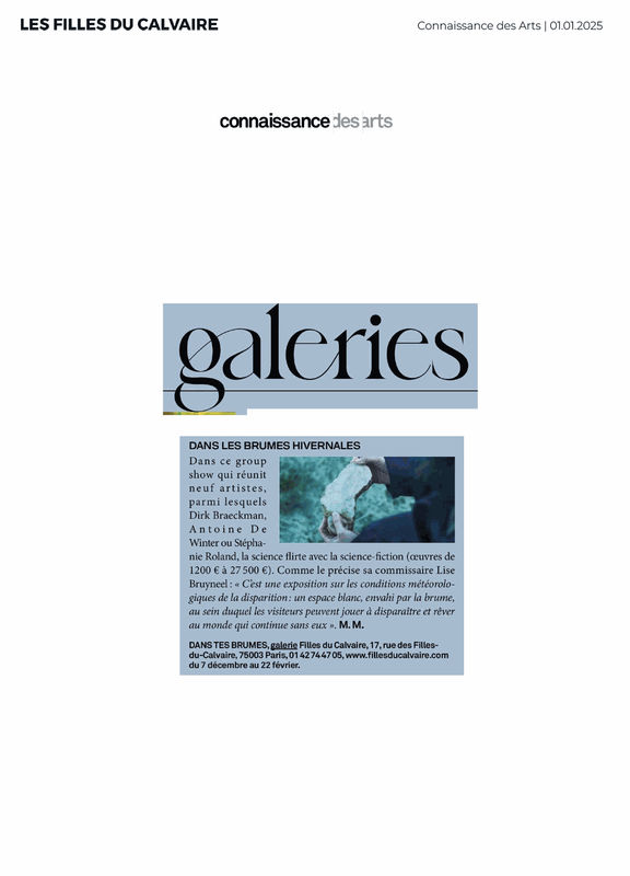 Dans tes brumes | Connaissance des Arts