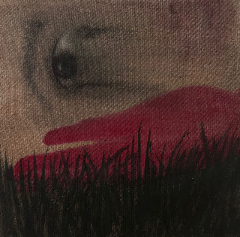 Laura Limbourg｜Shivering Tenderness Series VI｜2025｜30 × 30 cm｜壓克力彩、畫布