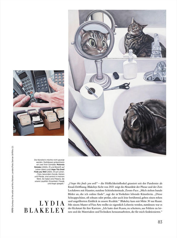 Lydia Blakely in Harper’s Bazaar Germany , The Art List