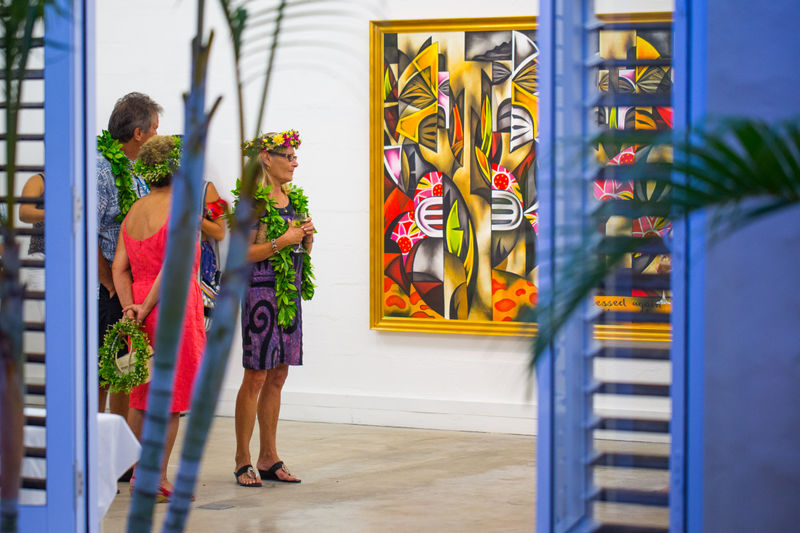 Bergman Gallery Rarotonga, opening exhibition, Mahiriki Tangaroa's Blessed Again by the Gods, Rarotonga, 2016.
