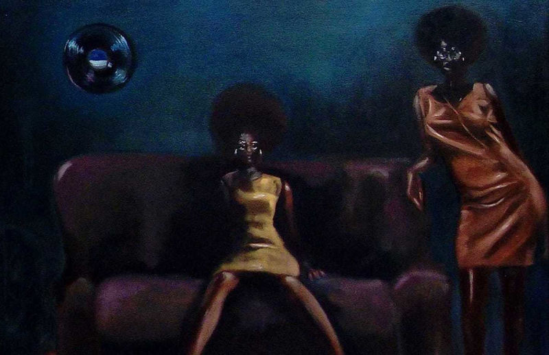 Jimmy Kitheka è un giovane artista che racconta la sua infanzia attraverso i suoi dipinti ad olio