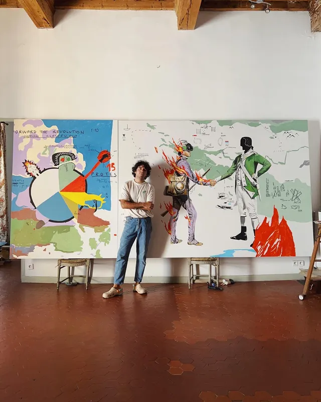 Eser Gündüz dans son atelier.