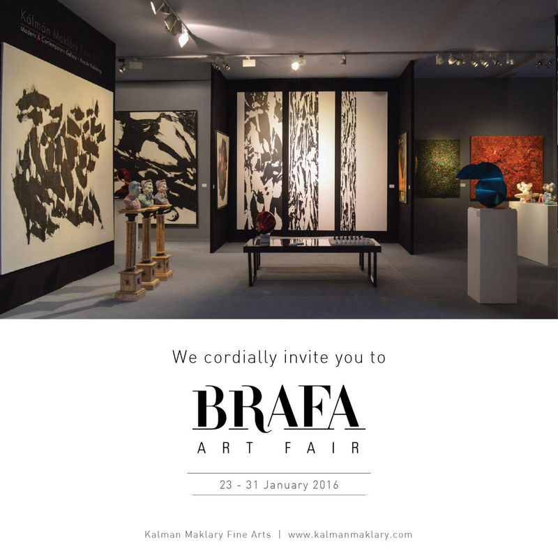BRAFA 2016 - stand Kálmán Makláry Fine Arts, Tour & Taxis, Bruxelles