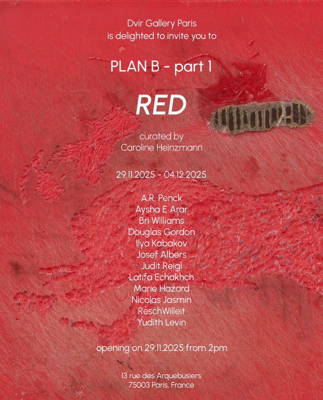 Plan B - Part 1 : Red, Dvir Gallery, Paris
