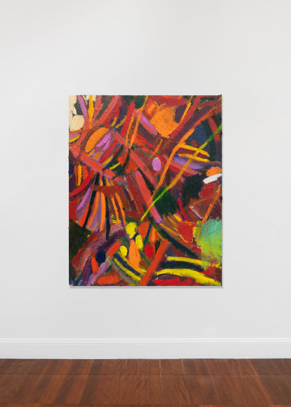 Gene A'Hern, Dawn Chorus Series (2025), oil on canvas, framed, 150 x 124 cm / 59 x 48 7/8 in