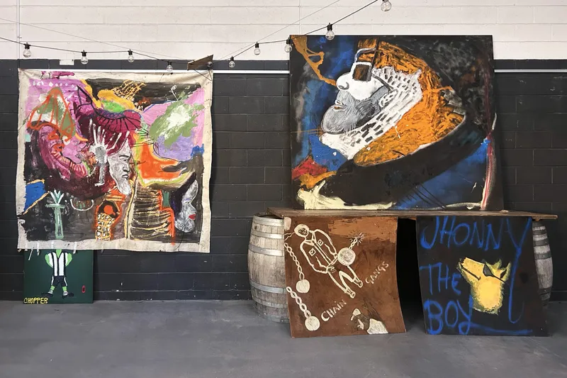 Installation view, 'Her Majesty’s Prison,' a site-specific installation, by The Tennant Creek Brio and Tina Douglas in the Old Beechworth Gaol