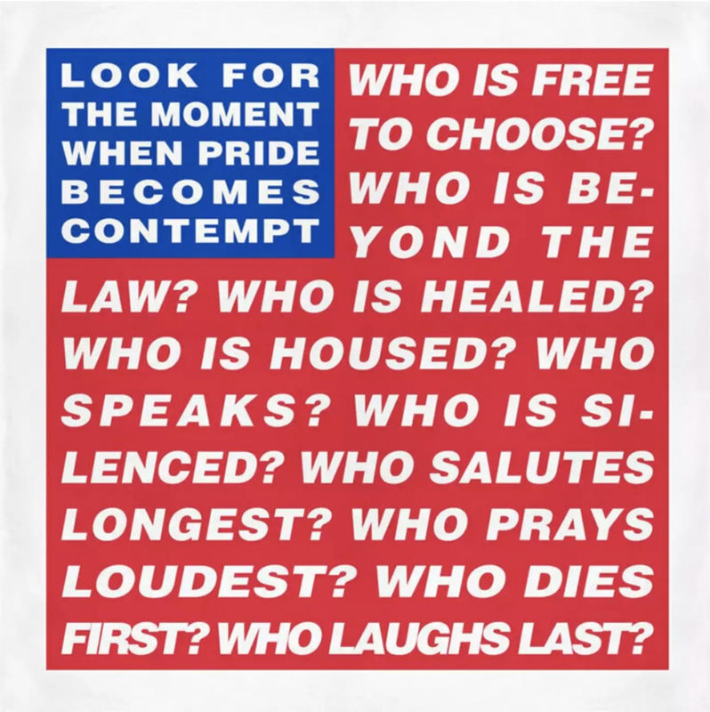 Barbara Kruger, Flag, 2020