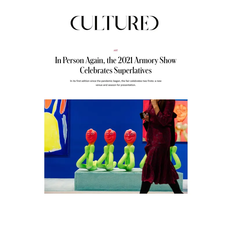 In Person Again, The 2021 Armory Show Celebrates Superlatives, In its first edition since the pandemic began, the fair celebrates...