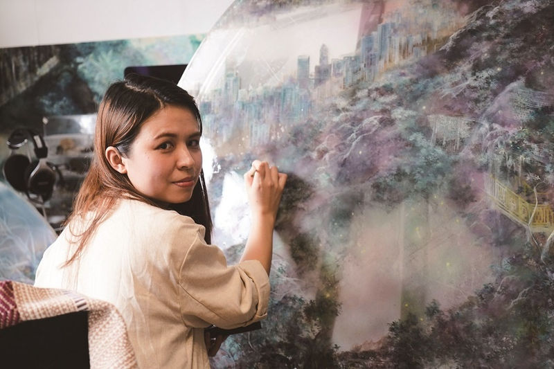 信報 優雅生活｜ 江玉儀 絹上的風景