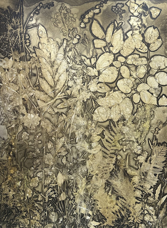 The Deluge, detail, 15632864Z 大洪水15632864Z, WANG Ningde 王宁德, 2024. Photographic paper, modulated printing inks applied by artist 相纸、艺术家调配打印墨水堆积, 155 × 286 cm