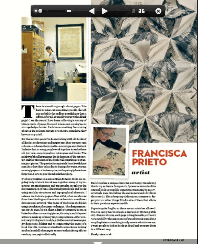 Francisca Prieto featured in Uppercase