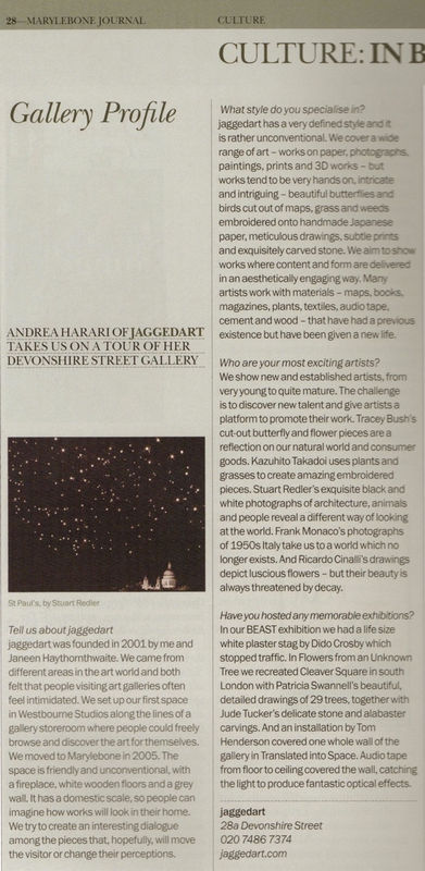 Profile of jaggedart in The Marylebourne Journal