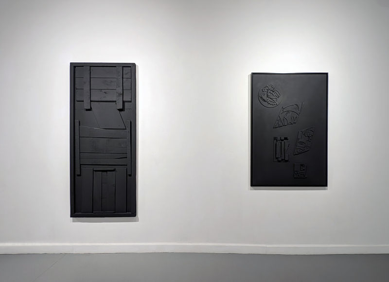 Installation view of our 2024 exhibition Artists on the Bowery Part 5 at Westwood Gallery NYC