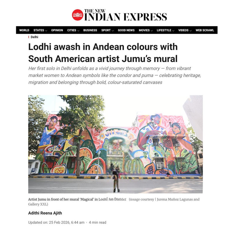 Lodhi awash in Andean colours with South American artist Jumu’s mural