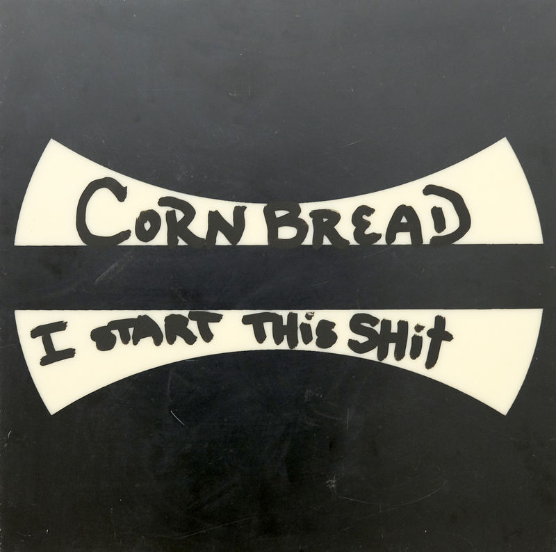 Cornbread 'I start this shit' acrylique sur plaque en plastique / SNCF - 2025