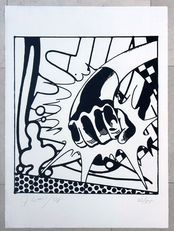 crash - 'Art of the line' - sérigraphie - 2008