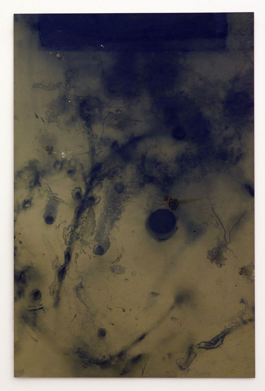 Ryan Foerster negative printing plate Brighton Beach, 20112012 aluminum 35 x 23 inches