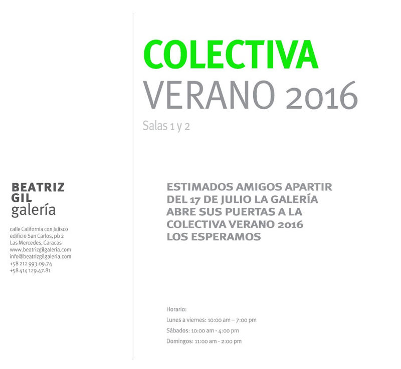 Colectiva Verano 2016, 27 artistas participantes