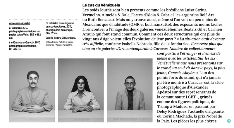 ARCO, fenêtre sur l'Amérique latine, Le Quotidien de l'Art