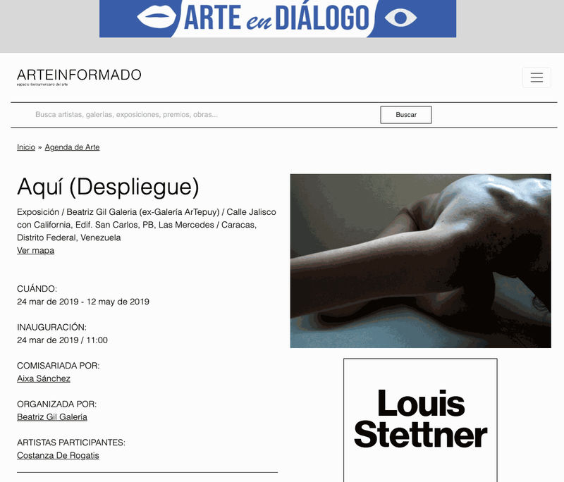 Aquí (Despliegue), Arte Informado