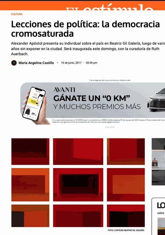 Lecciones de política: la democracia cromosaturada, El Estímulo