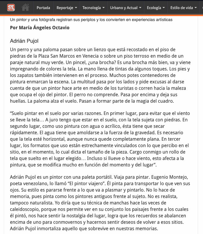 Adrián Pujol y Lara Alcántara-Lansberg El viaje como disparador del arte, Sala de Espera