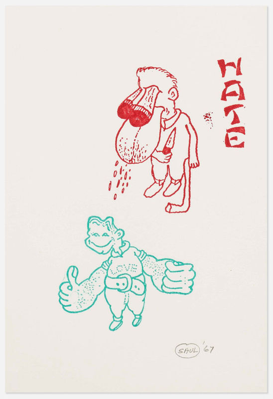 Peter Saul, Untitled (from the Stamped Indelibly Portfolio)