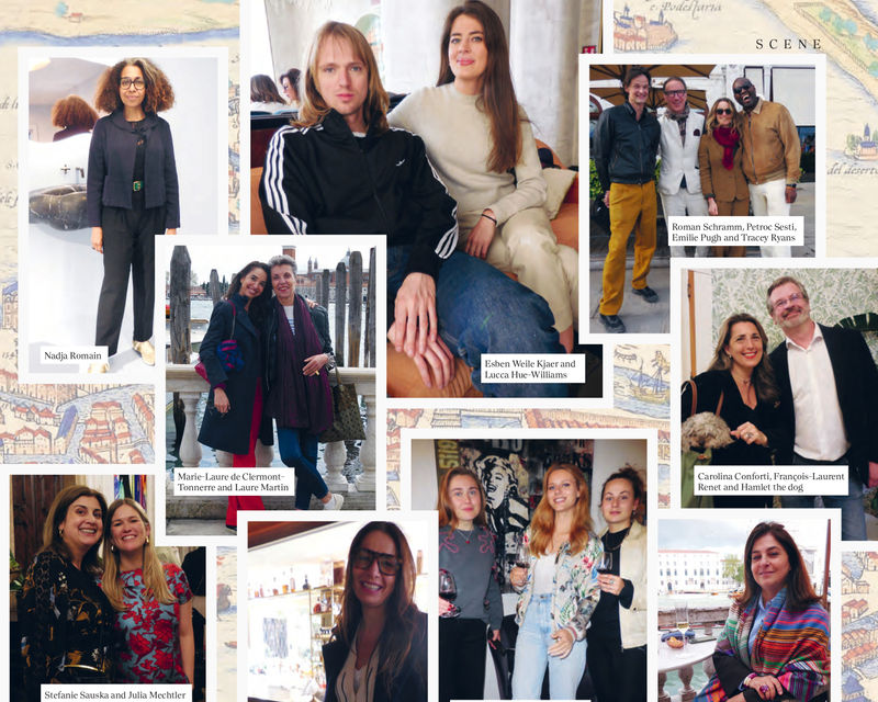 The artists With Nadja Romain on the left