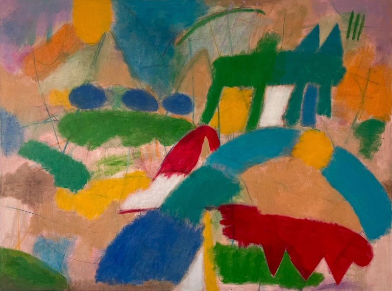 David Matthew King SLOUCH, 2024 oil on canvas 60 x 80 in, 152.4 x 203.2 cm