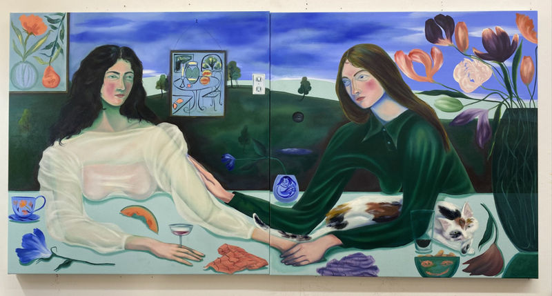 Laura Burke, THE LUNCHEON I + II, 2025