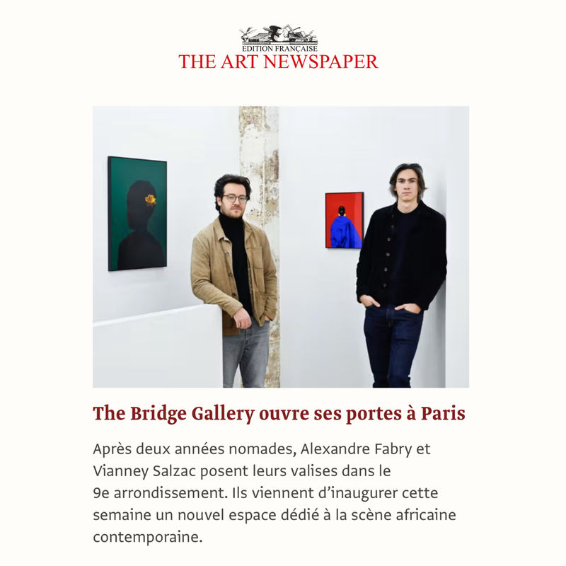 The Art Newspaper - The Bridge Gallery ouvre ses portes à Paris, The Art Newspaper, Alexandre Crochet et Louane Lallemant