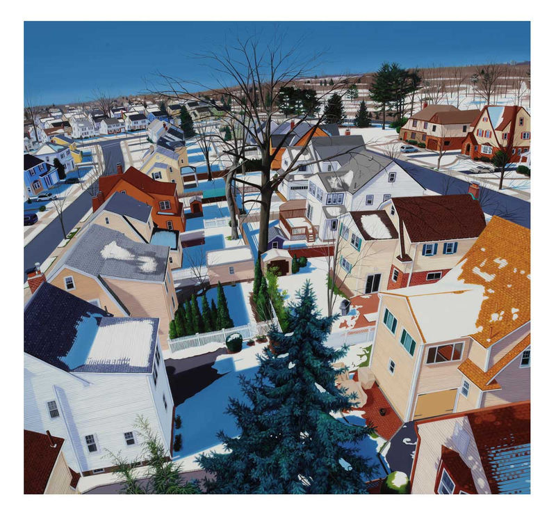 Jessica Rohrer, Winter with Horizon, Oil on panel