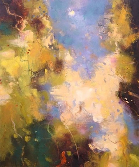 Abstract expressionist painting by Andy Waite