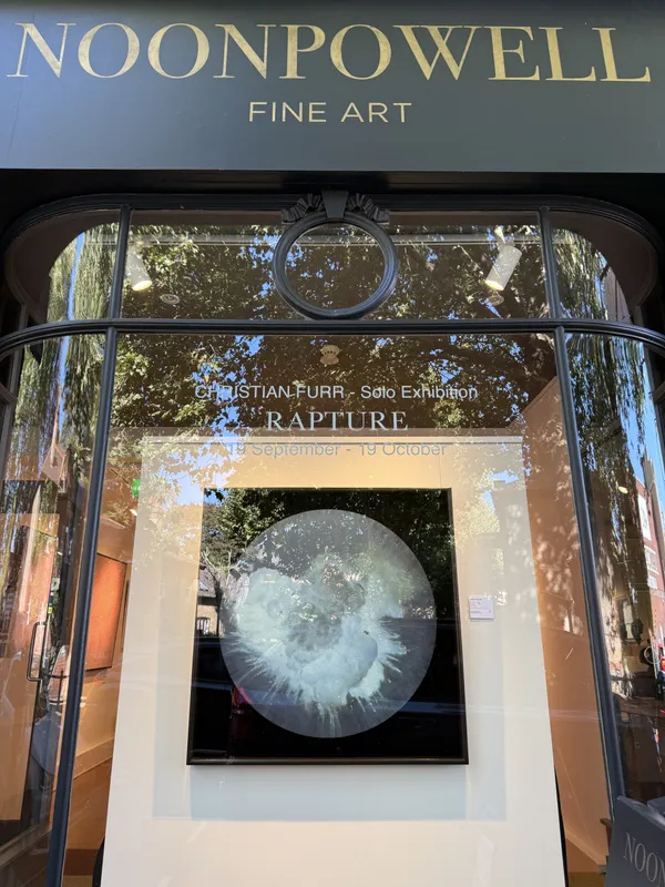 'She Walks in Beauty Like the Night' Jouissance, Prince Purple 2016 Hand finished mono-print, Acrylic paint with diamond dust on canvas